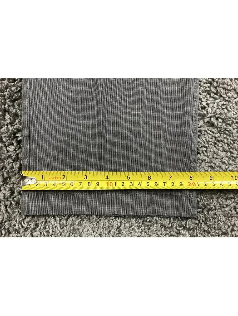 Calvin Klein Mens Gray Textured Chino Pants 100% Cotton Straight Leg 31x32
